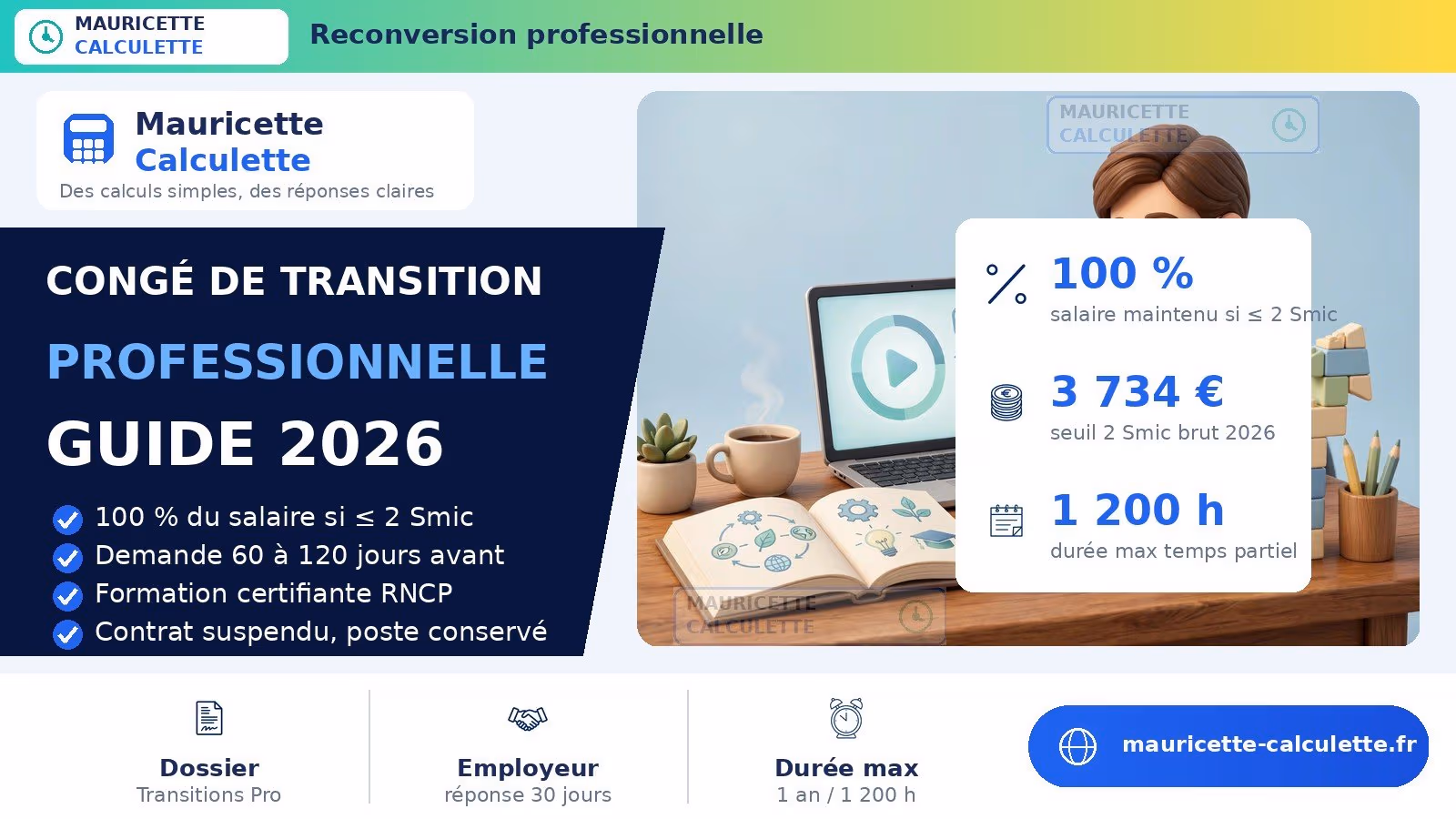 Illustration du guide : Congé de transition professionnelle : conditions, calcul 2026