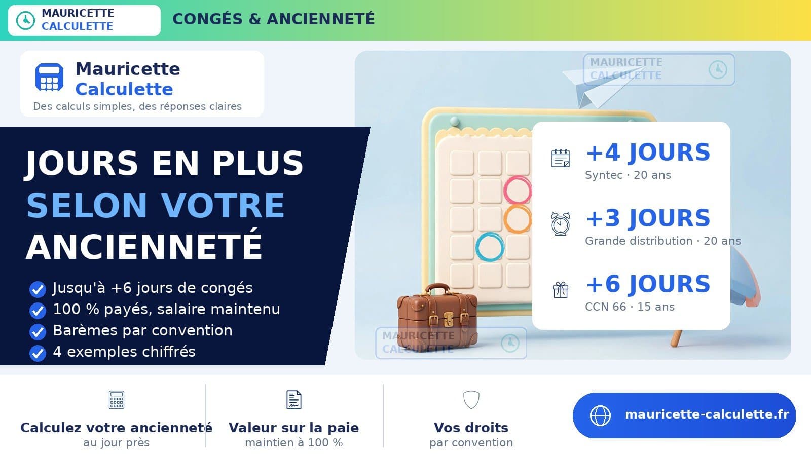 Illustration du guide : Congés d’ancienneté 2026 : jours supplémentaires et calcul